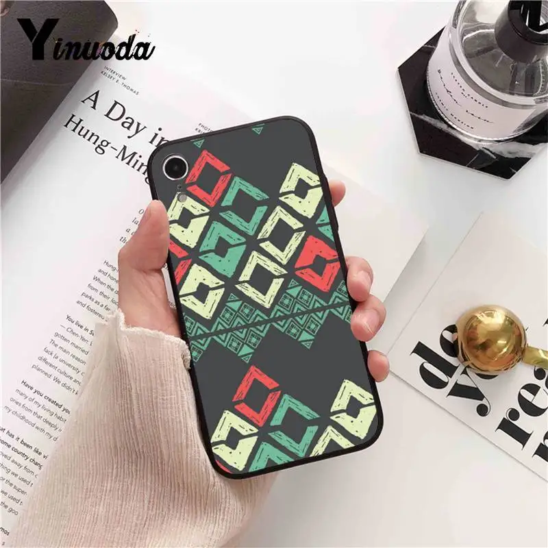 Yinuoda Pastel Tribal Aztec Triangle On Nebula чехол для телефона iPhone 8 7 6 6S 6Plus X XS MAX 5 5S SE XR 11 pro max |