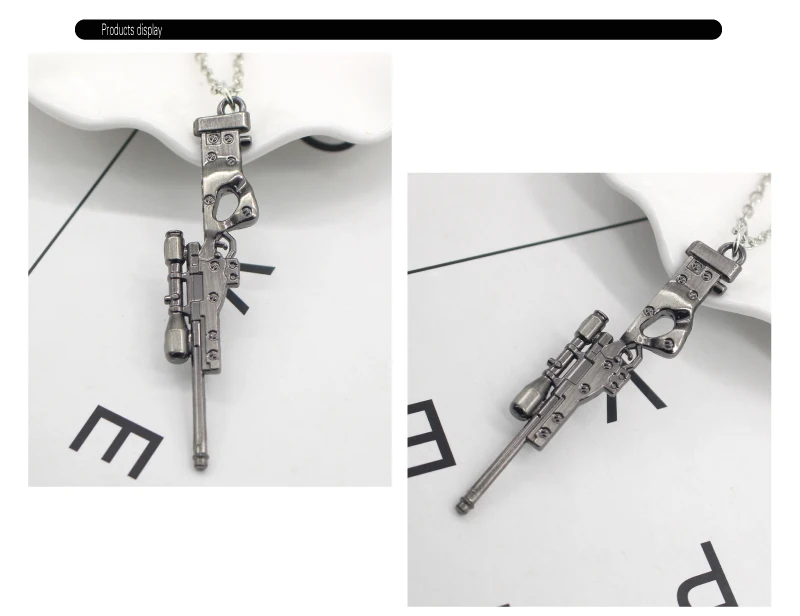 Мода стрельба игры AK47 M416 AWM моделирование пистолет индивидуальный кулон, ожерелье крутые мужчины металла пистолет ожерелье с кулоном в форме пистолета