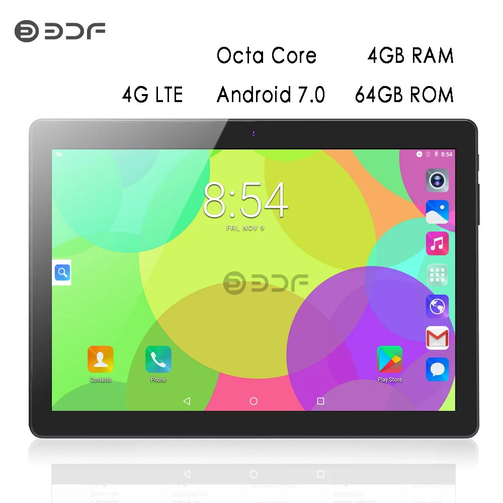 Новинка, 10 дюймов,, 3G, 4G, LTE, планшет с функцией звонка, ПК, Android 7,0, четыре ядра, 4 Гб ram, 64 ГБ rom, WiFi, gps, ips, HD, ЖК-планшеты, ноутбук