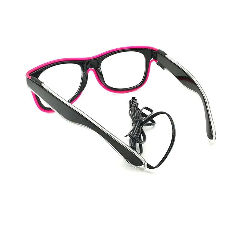 Мигающие очки EL Wire светодиодные светящиеся товары для вечеринок освещение