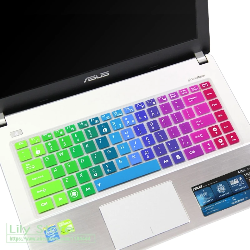 14 ''силиконовая для ноутбука Защитная крышка клавиатуры ASUS VivoBook Max X441NA X441U X441N