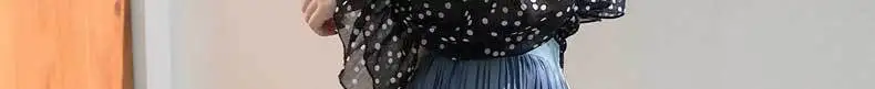 PEONFLY/; сезон весна-лето; сказочная однотонная шифоновая многослойная юбка; цвет синий, черный; Повседневная Милая плиссированная длинная юбка с оборками