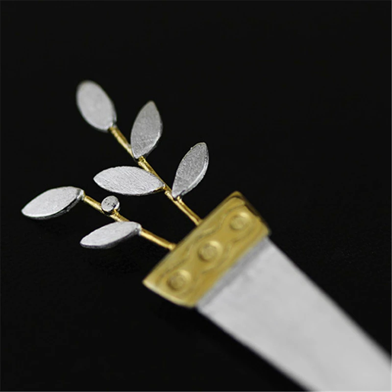 Lotus Fun реальные стерлингового серебра 925 дизайнер ювелирных украшений ручной