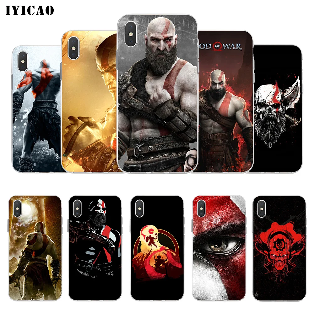 IYICAO God Of War game Мягкий силиконовый чехол для телефона iPhone X XR XS MAX 6 6s 7 8 Plus 5 5S SE TPU