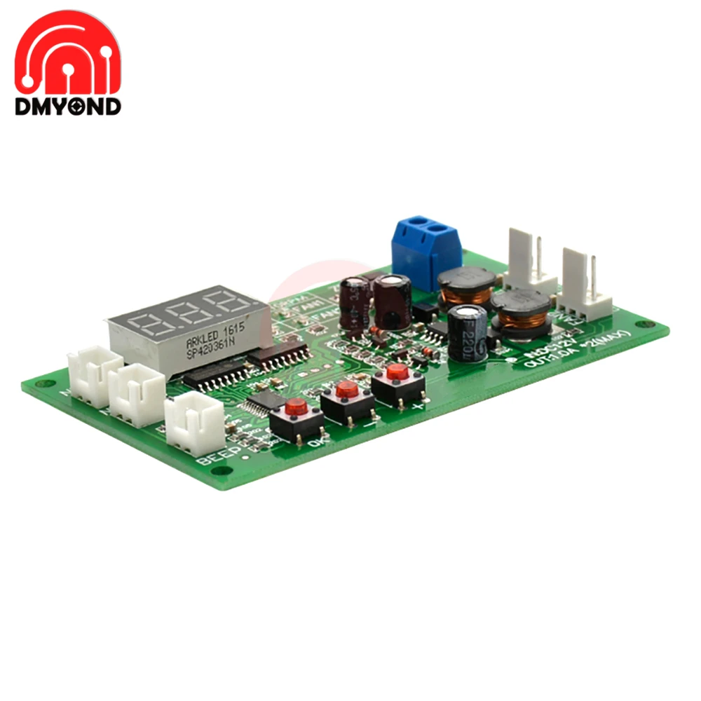 Двухканальный цифровой дисплей 12 В трехпроводной Интеллектуальный вентилятор с