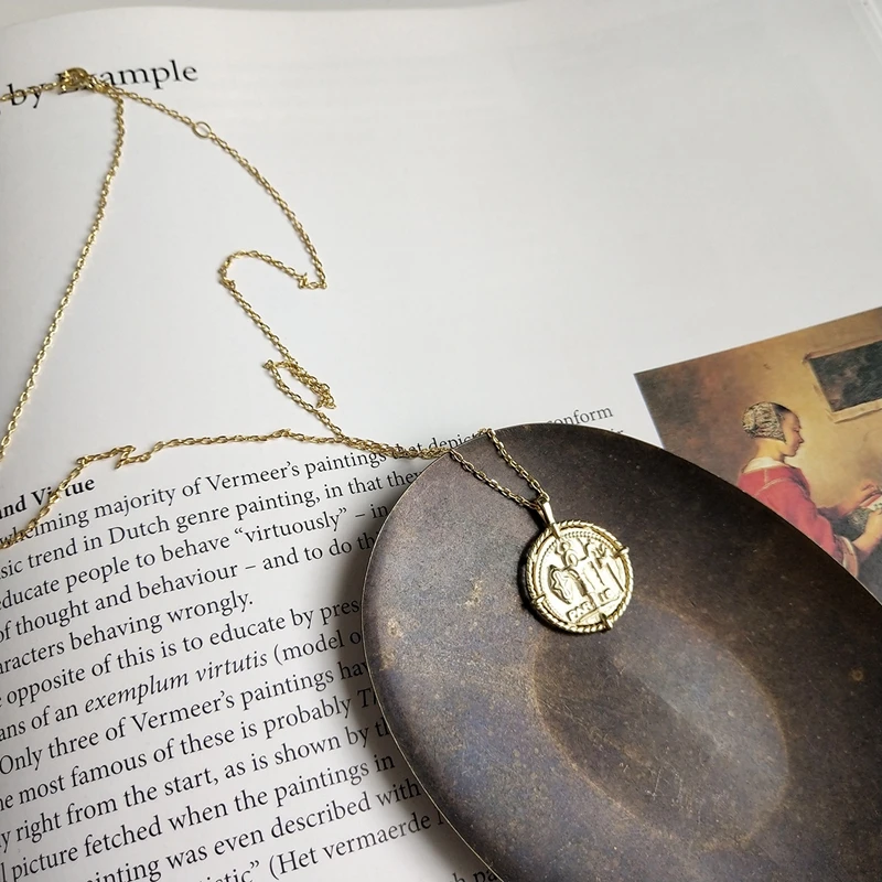 LouLeur серебро 925 пробы оригинал Абстрактная фигура подвеска ожерелье золото