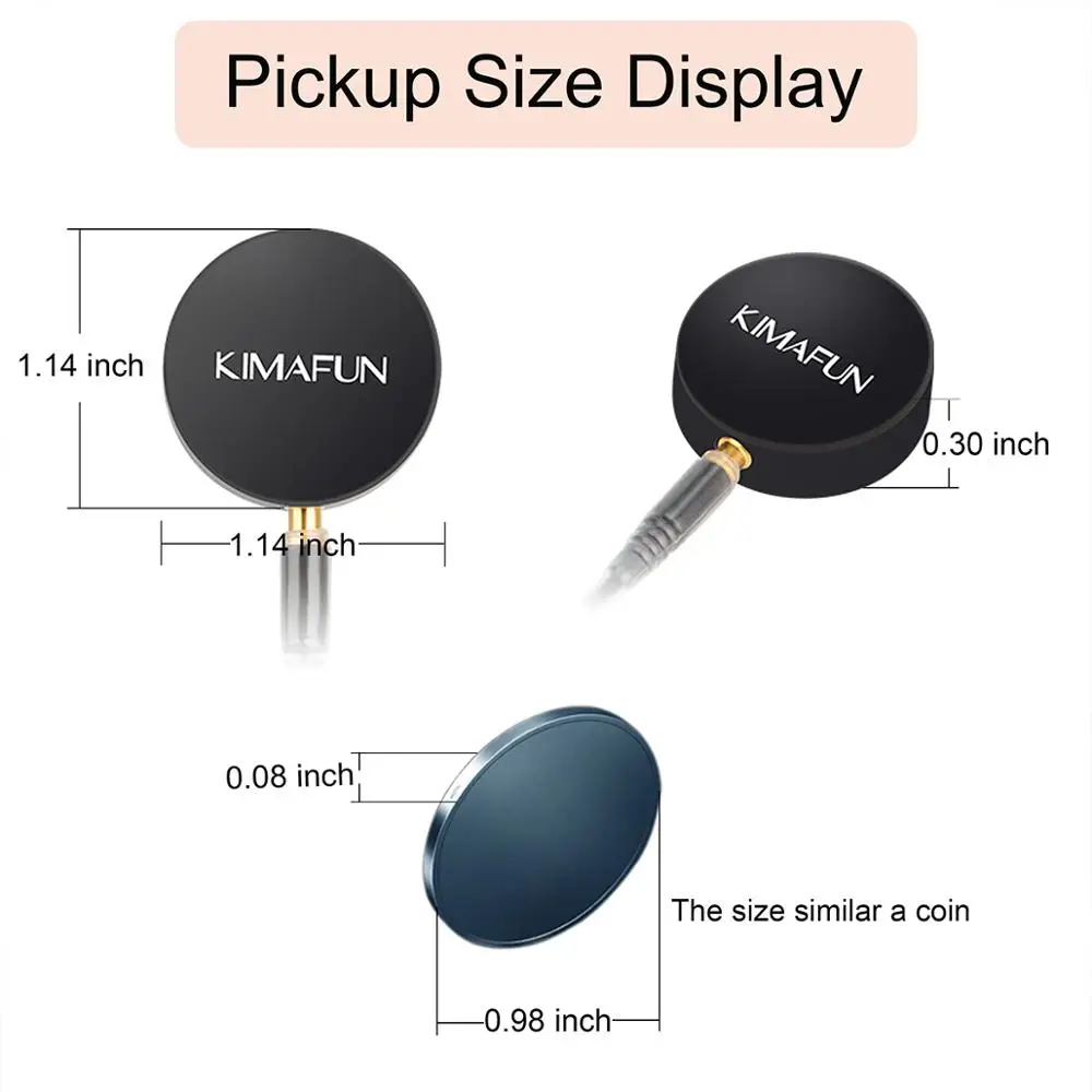 Профессиональный мини микрофон KIMAFUN для деревянной гитары скрипки банджо