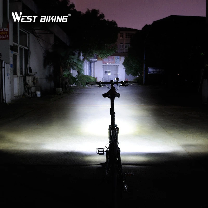 Велосипедный фонарь перезаряжаемый от USB светодиодный светильник на передний