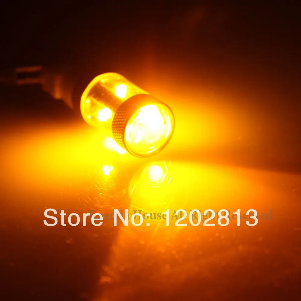 Бесплатная доставка 2 шт. яркий Янтарный/желтый США 6 SMD 30 Вт чип CREE XPE 3157/4157/4057