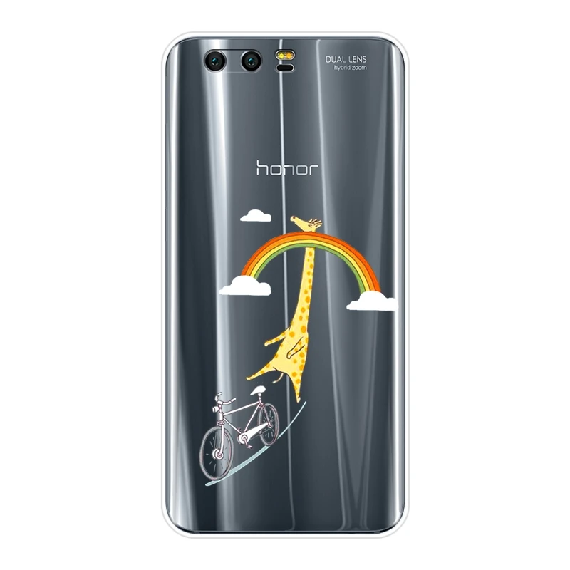 Мягкий силиконовый чехол накладка для Huawei Honor 7 7S 7X 7A 7C Pro 10 9 8 8X MAX с изображением