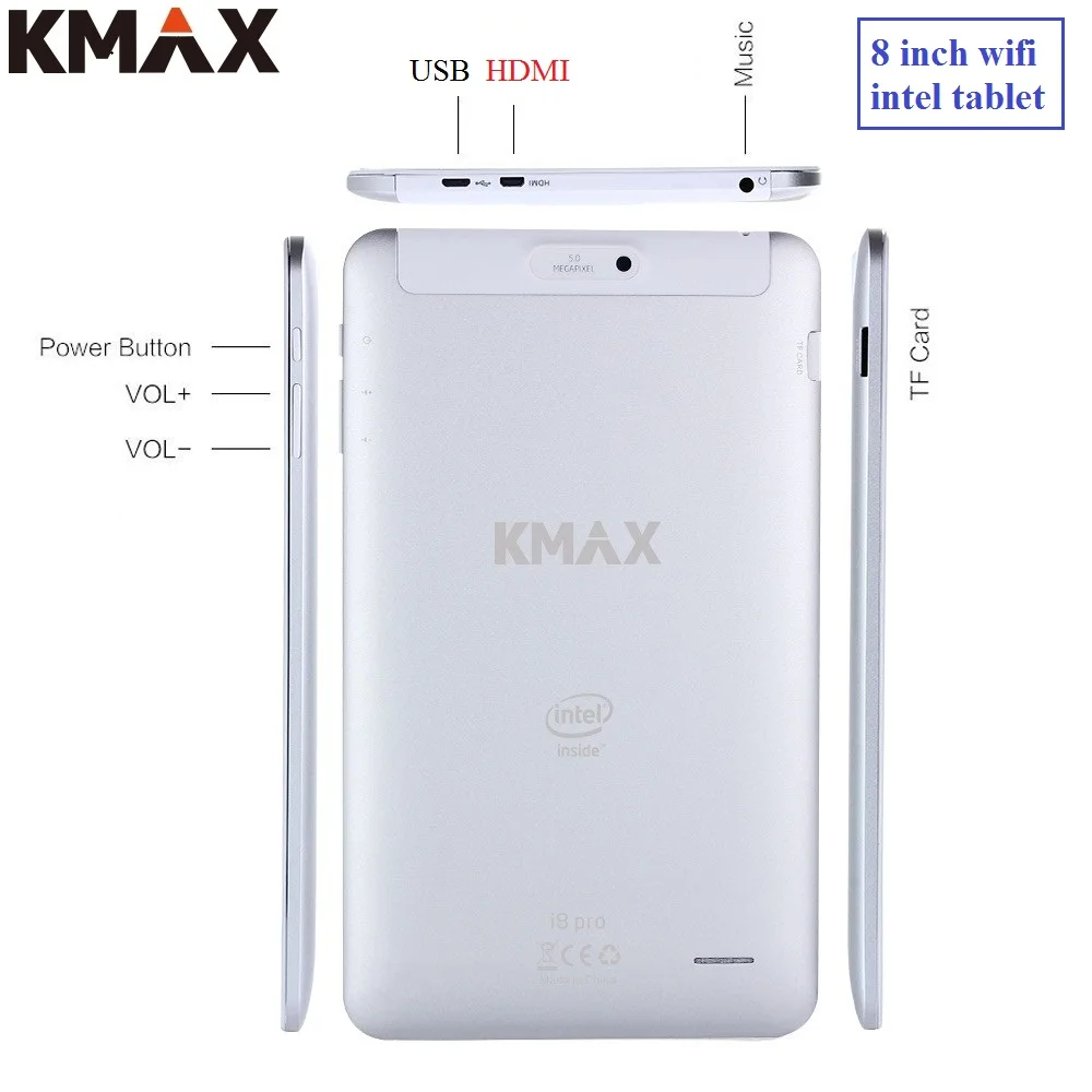 8 дюймов Android планшетный ПК Usb wifi Intel Cpu HDMI ips четырехъядерный 32 Гб TF карта 5Мп камера