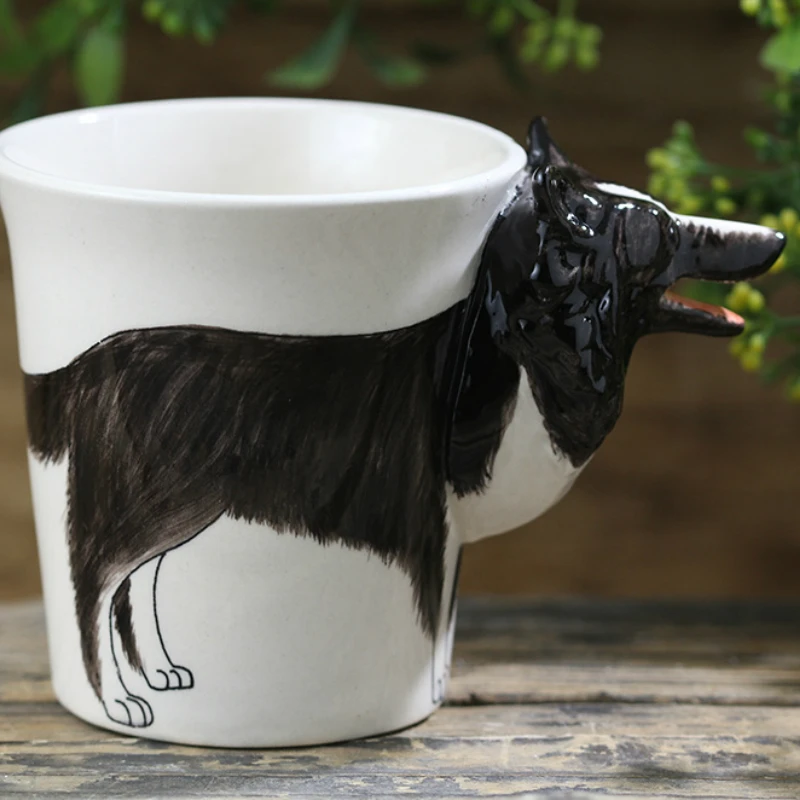 Border Collie кофейные кружки креативные чашки и кружки кружка собака 3D мультфильм чашка персонализированный подарок