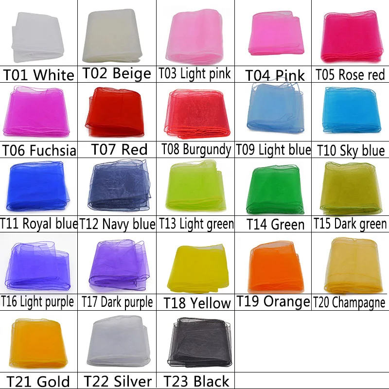 1 шт. 16 см * 275 прозрачная органза тюль бумага свадебное кресло банты настольные