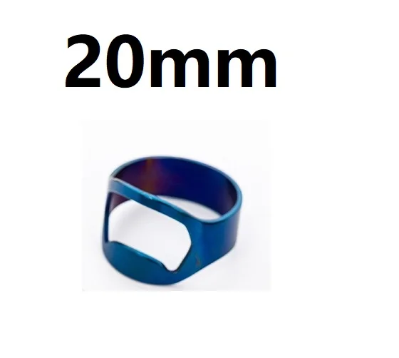 22mm Blue 1 шт. Портативное Многофункциональное красочное кольцо из нержавеющей стали-форма открывалка для пива открывалка для бутылок диаметр 20 мм 22 мм 24 мм кухонные инструменты - Цвет: 22mm Blue