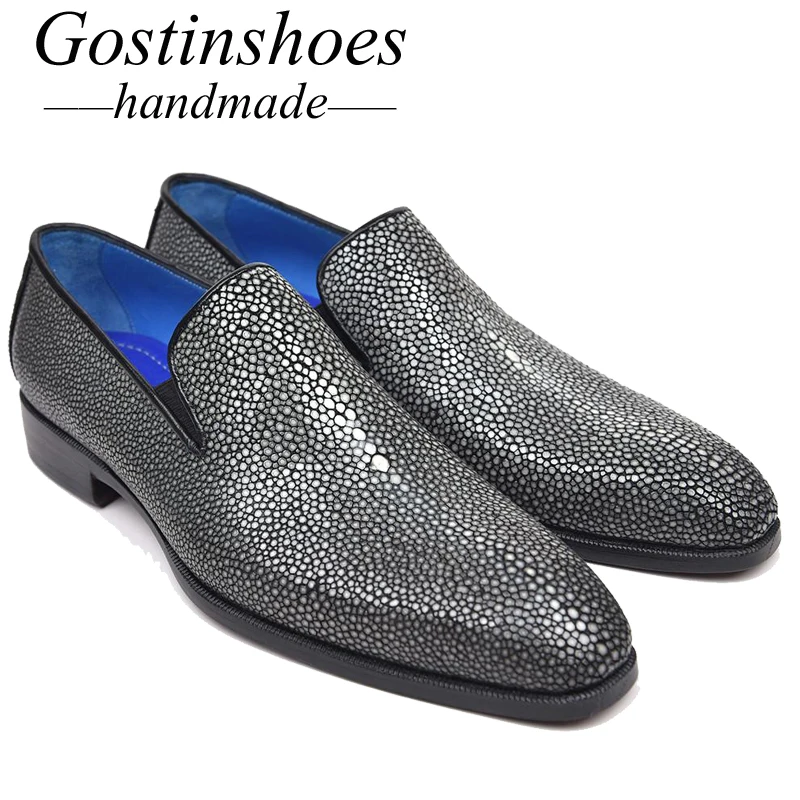 GOSTINSHOES/роскошные мужские официальные туфли ручной работы в итальянском стиле
