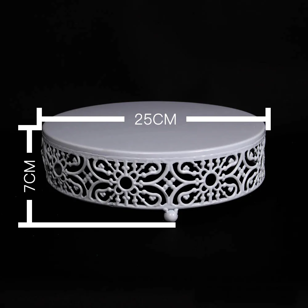 Поднос для торта белый 10 дюймов железная подставка под пирожные круглый десерт