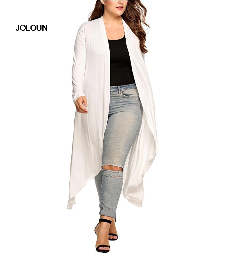 Plus Size Feminino Women's Irregular Knitted Cardigan Loose Sweater Poncho Long Sleeve Coat Jumpers Tops Kleding Vrouwen 5XL |