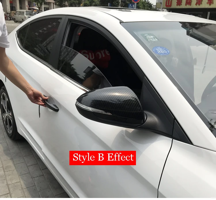 Для hyundai Elantra Avante для I30 внешняя дверь боковое крыло зеркало заднего вида наклейка отделка