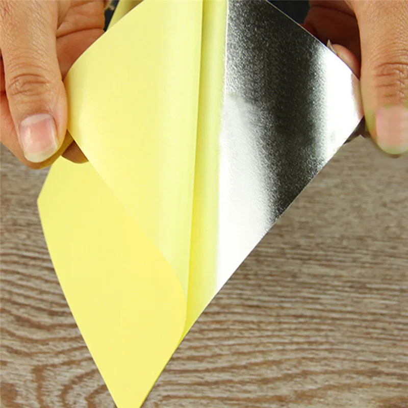 16 шт./компл. 3D квадратная зеркальная плитка настенные наклейки для ванной