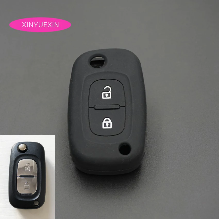 Xinyuexin силиконовый гелевый Чехол для ключей Fob чехол Renault Clio Megane Duster Sandero Kangdoo Captur