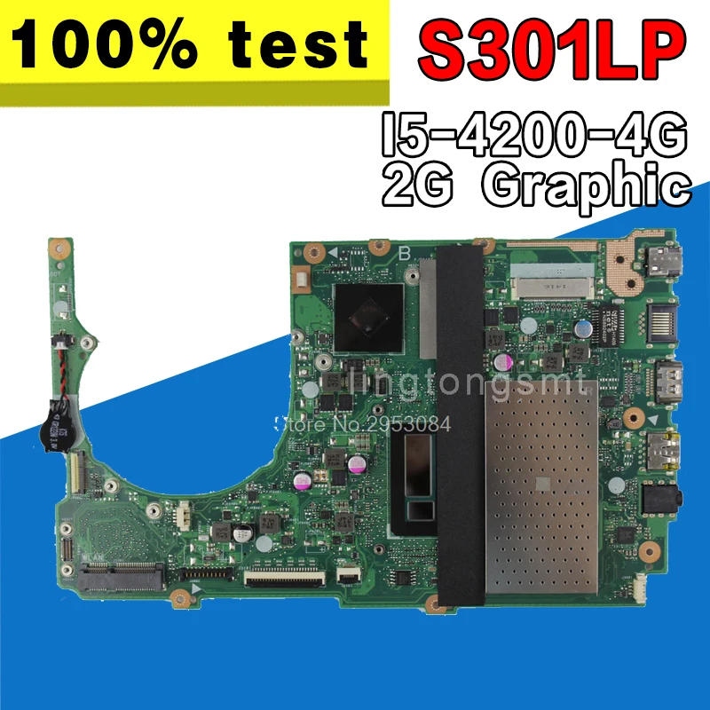 S301LP материнская плата I5-4200-4G для ASUS Q301LP S301LP S301LA Материнская плата ноутбука S301LP материнская плата S301LP тест ОК