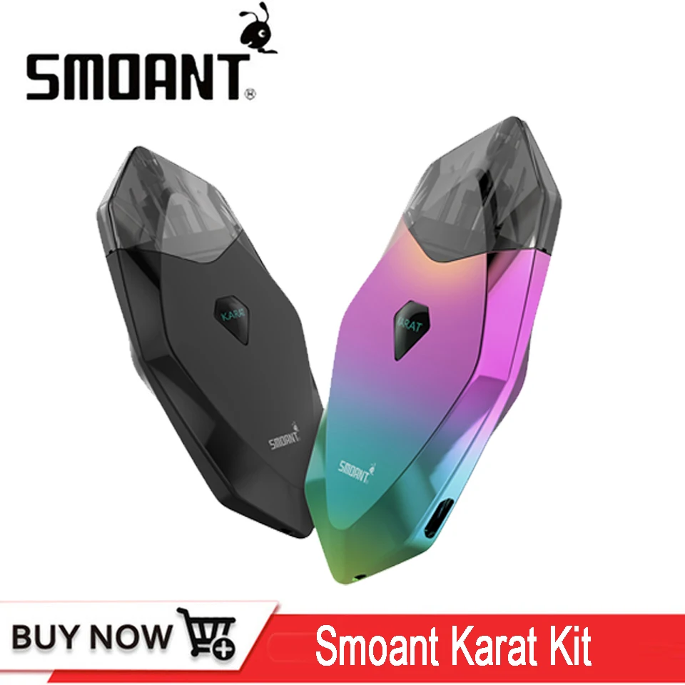 Оригинальный Smoant Karat Pod Starter Kit 370 мАч Батарея с 2 мл Quarzt катушка для картриджа