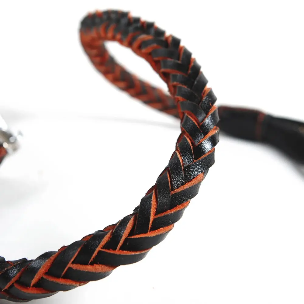 Large dog chain leash leather collar lead for M/L dogs pet supplies | Дом и сад