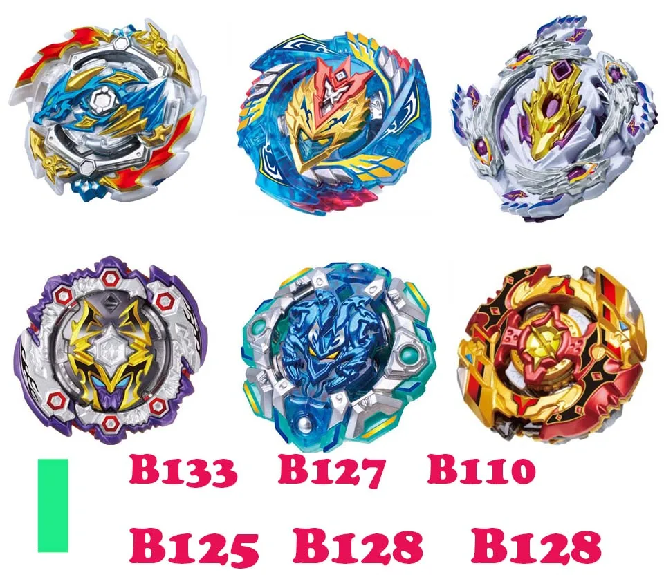 I 6PCS Набор топов пусковых устройств Beyblade Toupie Metal God Burst spinning top Bey Blade Blades Toy bay blade bables - Цвет: I 6PCS