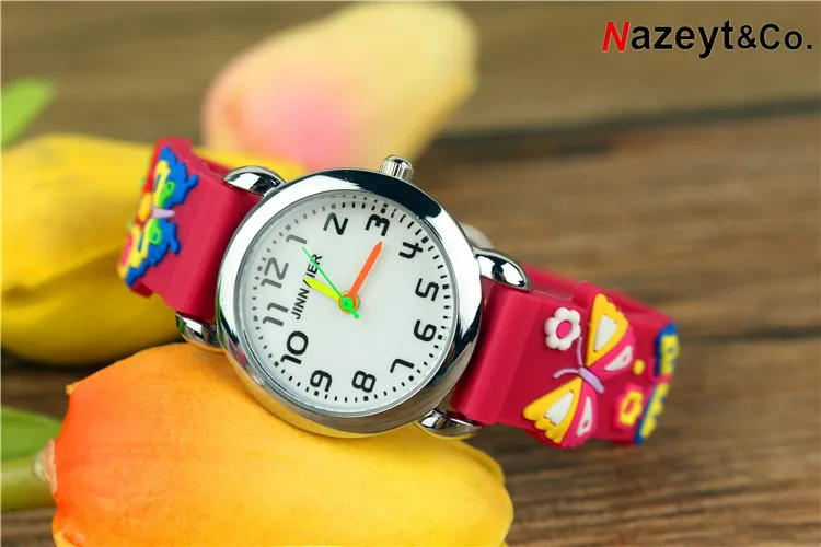 2021New simple quartz watch for kids 3D silica gel jelly | Наручные часы