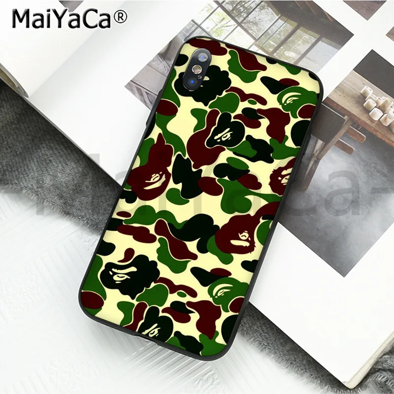 MaiYaCa Камуфляжный военный армейский ТПУ силиконовый чехол для телефона для iphone 11 pro X XS MAX 66S 7 7plus 8 8Plus 5S XR