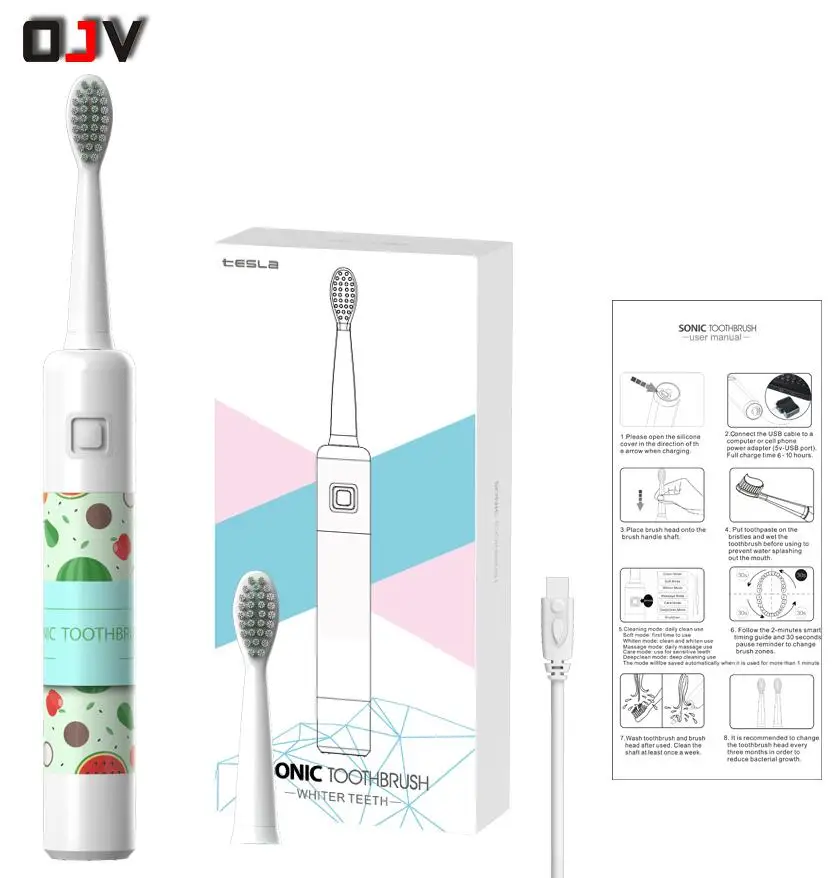 OJV Зарядное устройство USB зубная щетка умная sonicbritch Вибрация Путешествия oral oclean