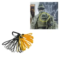 tmc0397 tactical plastic cable tie strap handcuffs cs decorative belt yellow black 1set3pcs