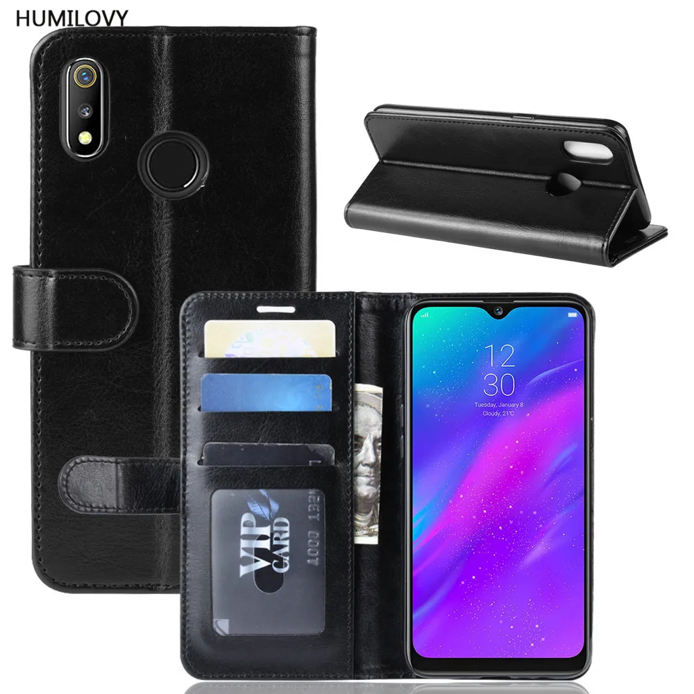 Чехол для OPPO Realme 3 чехол чехол-книжка из искусственной кожи чехол-подставка