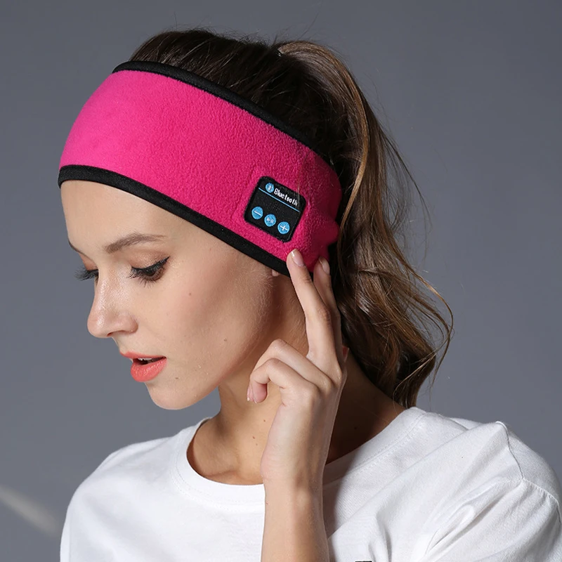 Беспроводные Bluetooth наушники для сна йоги головной убор мягкая теплая спортивная