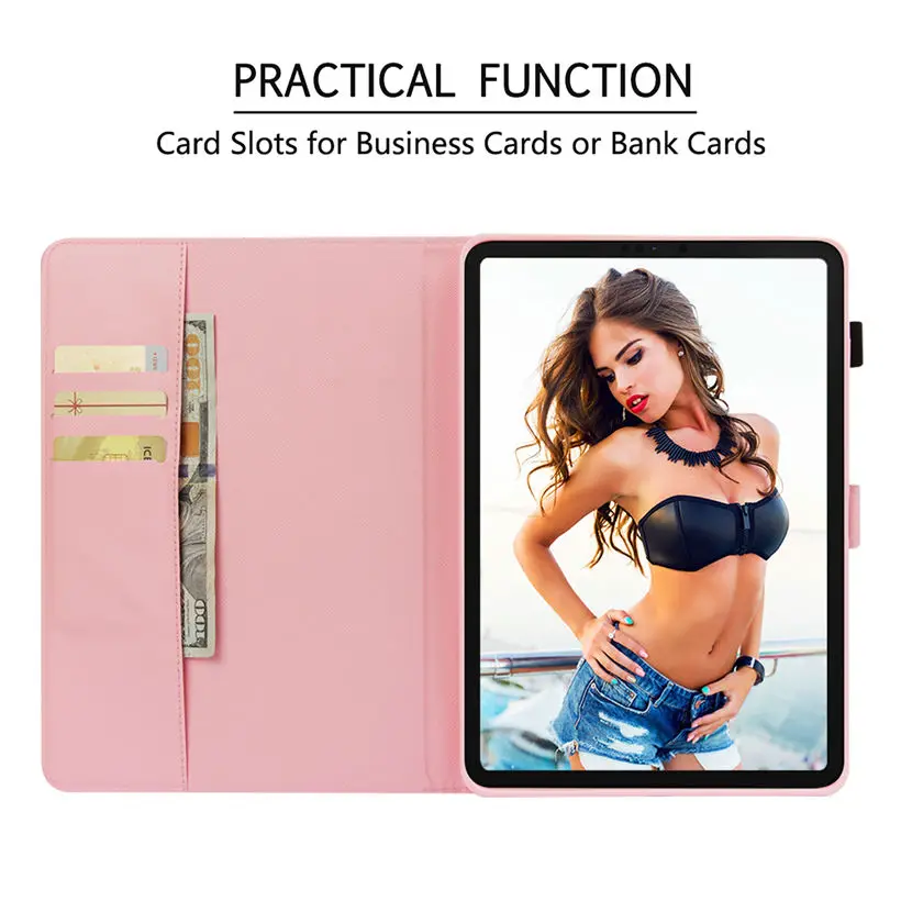 

Fashion painted Case For iPad Pro 11" (2018) Smart Cover Funda For New iPad Pro 11 inch 2018 Stand Capa Skin Shell +Film+Pen