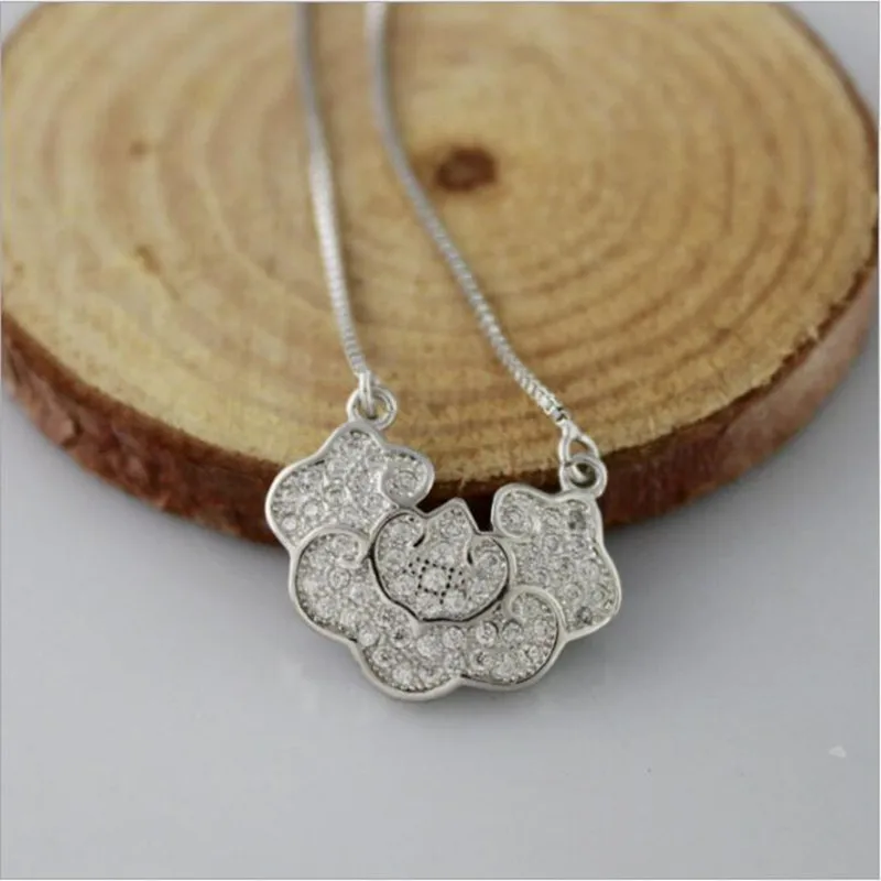 Посеребренные ювелирные изделия микрочип кристалл облако долговечность замок