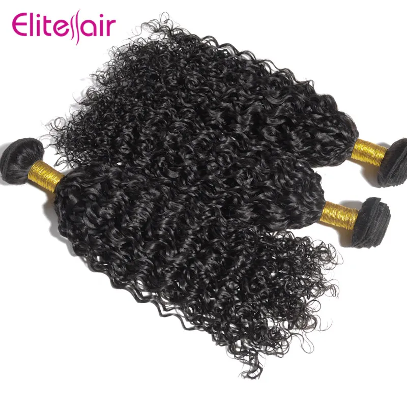 Бразильский Девственные Волосы Курчавые Вьющиеся Волна Пучки 3 пучки 100 г
