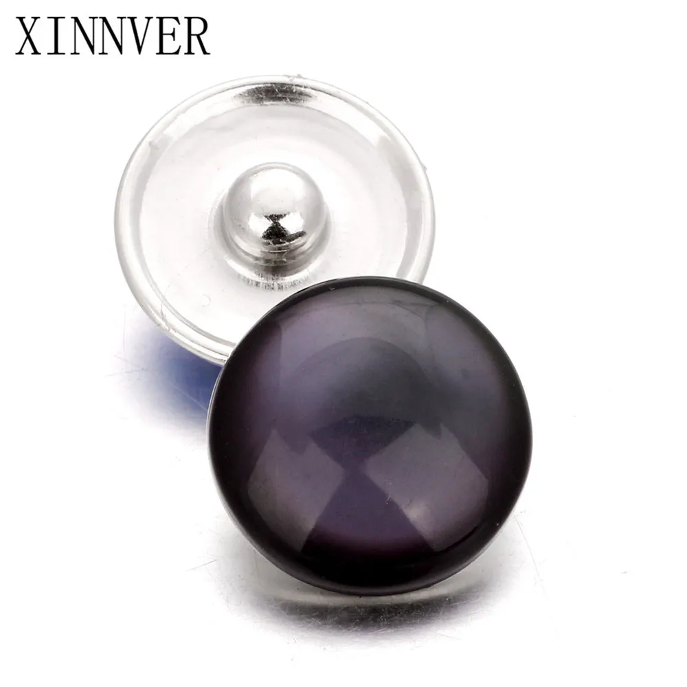 10 шт./лот Случайная Доставка цветные 18 мм опал смола кнопки Pression Bijoux часы для