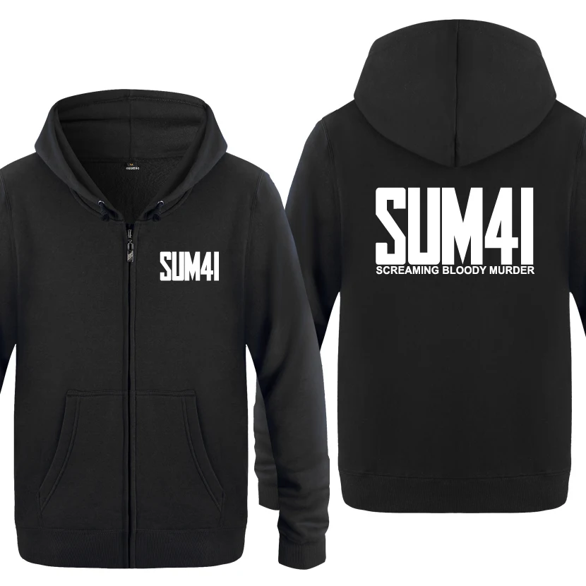 SUM41 музыка фестиваль рок толстовки для мужчин 2018 мужские флисовые кардиганы на