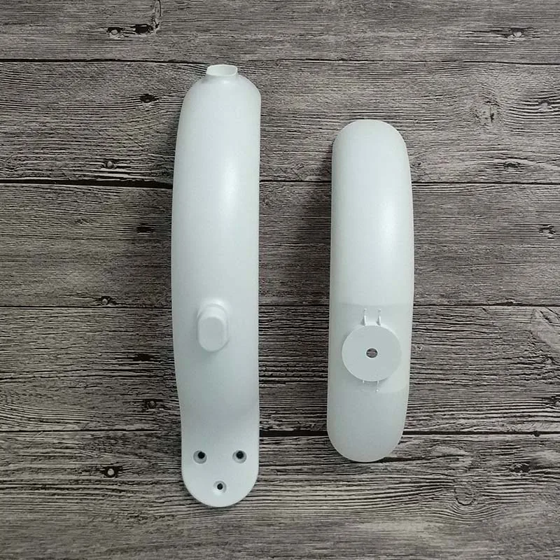 White 1 pair Fenders Xiaomi Mijia M365 запасная часть для ремонта заднее переднее крыло с защелкой с подходящими винтами - Цвет: White 1 pair Fenders