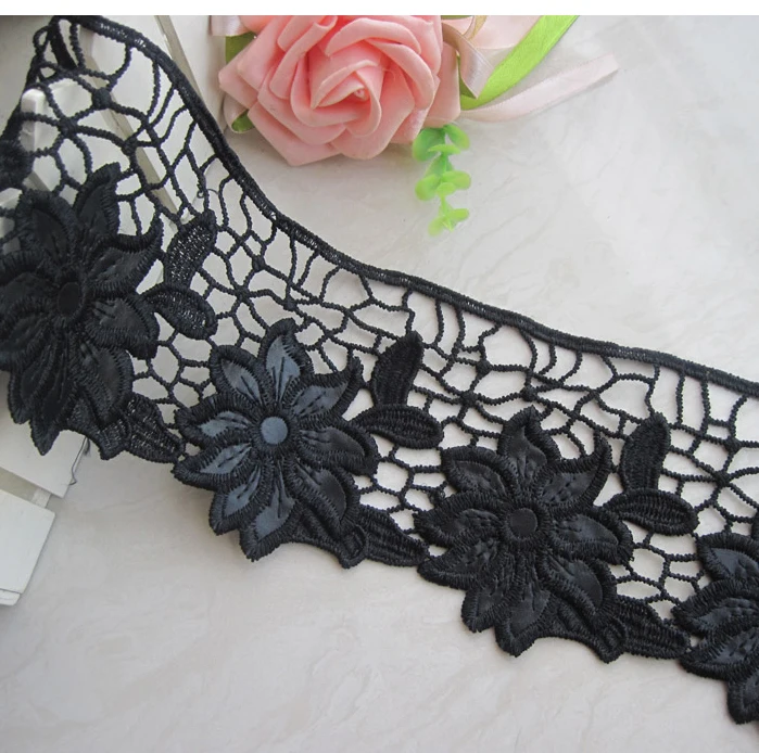 Бесплатная доставка черное искусственное ожерелье сделай сам кружевной рукав