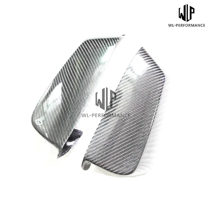 E60 2 шт. Автомобильная накладка на зеркало заднего вида из углеродного волокна