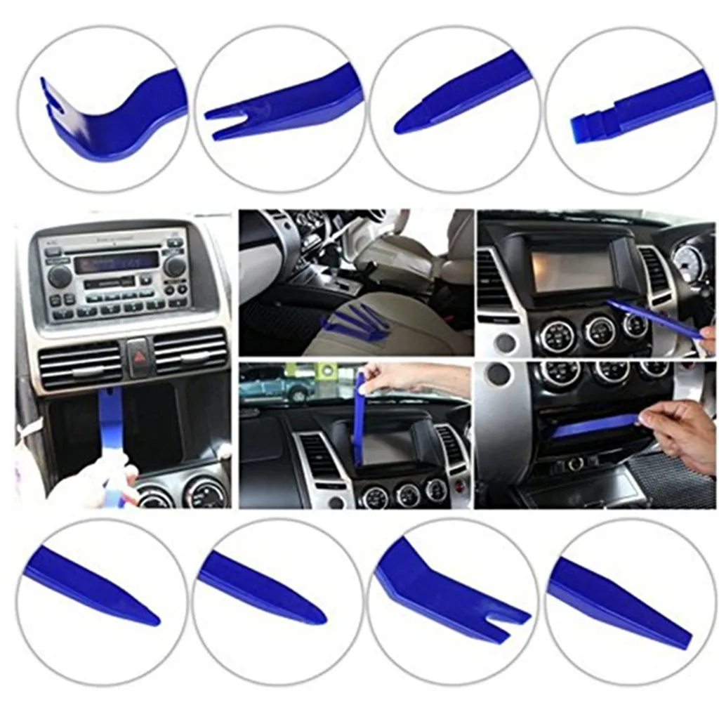 5PCS/Set Auto Radio Stereo Removal Tool Door Panel Interior Window Refit Trim Molding Upholstery Clip Retainer Pry Kit |