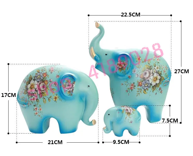 

Europe and America creative ceramics, child-mother relation elephant ornaments, handicrafts decoration