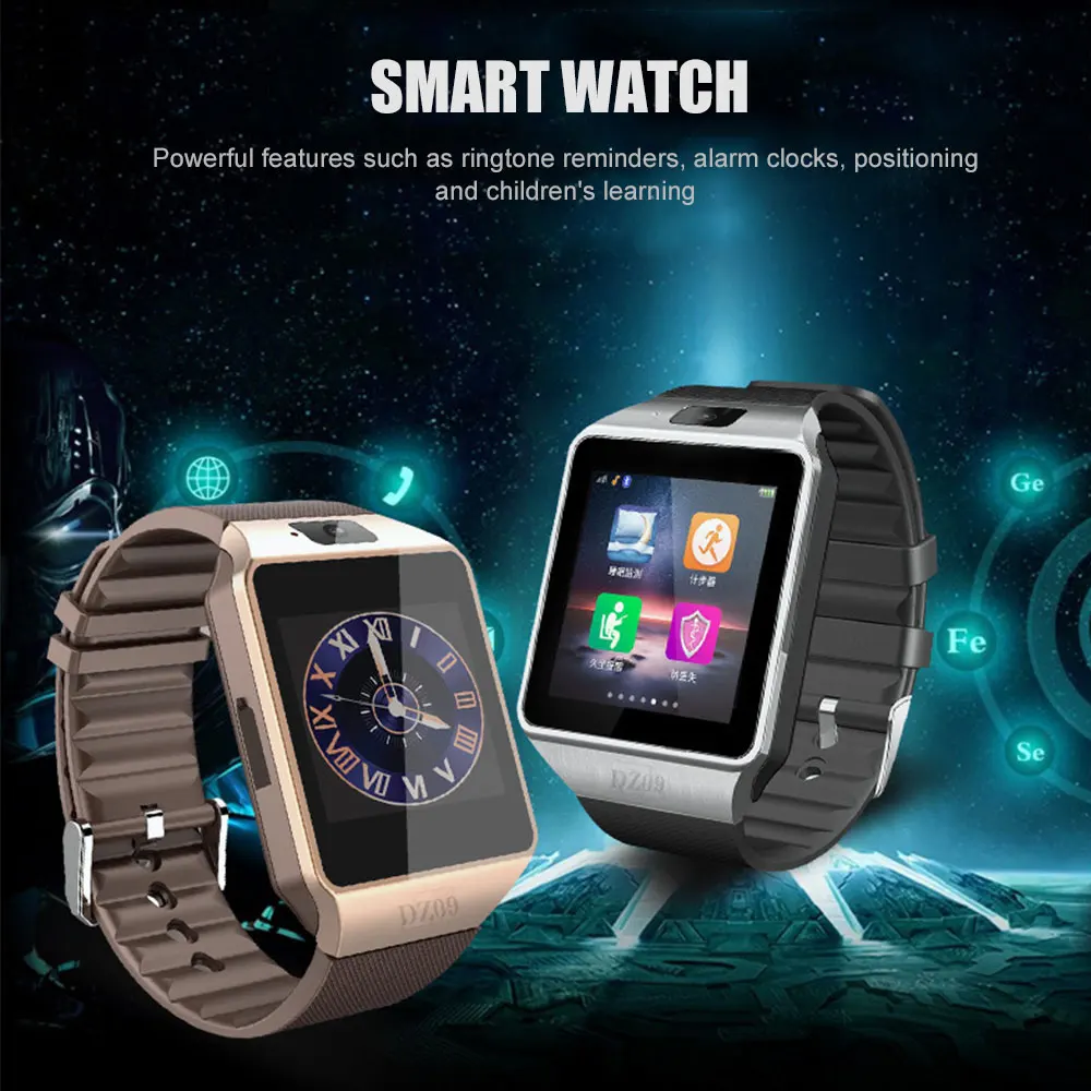 DZ09 Bluetooth Смарт часы для мужчин Smartwatch Android телефонный звонок Relogio 2G GSM SIM TF карта