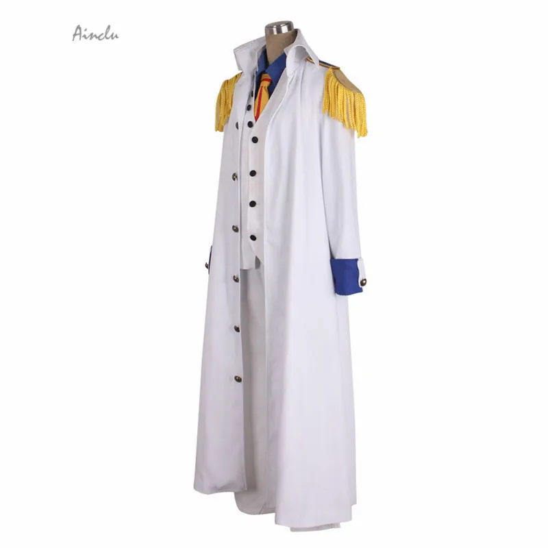 Ainclu настроить для взрослых взрослый один кусок Aokiji белый костюм cosplay один кусок морской лодки косплей на Хэллоуин Рождество