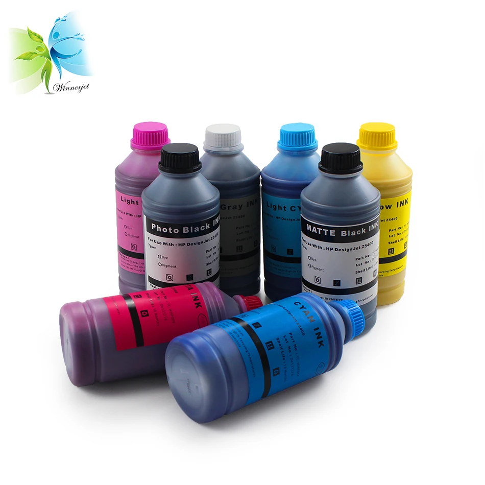 500ml 8 Colors Water Based Pigment Ink Refill For HP 772 Designjet Z5400 Printer | Компьютеры и офис