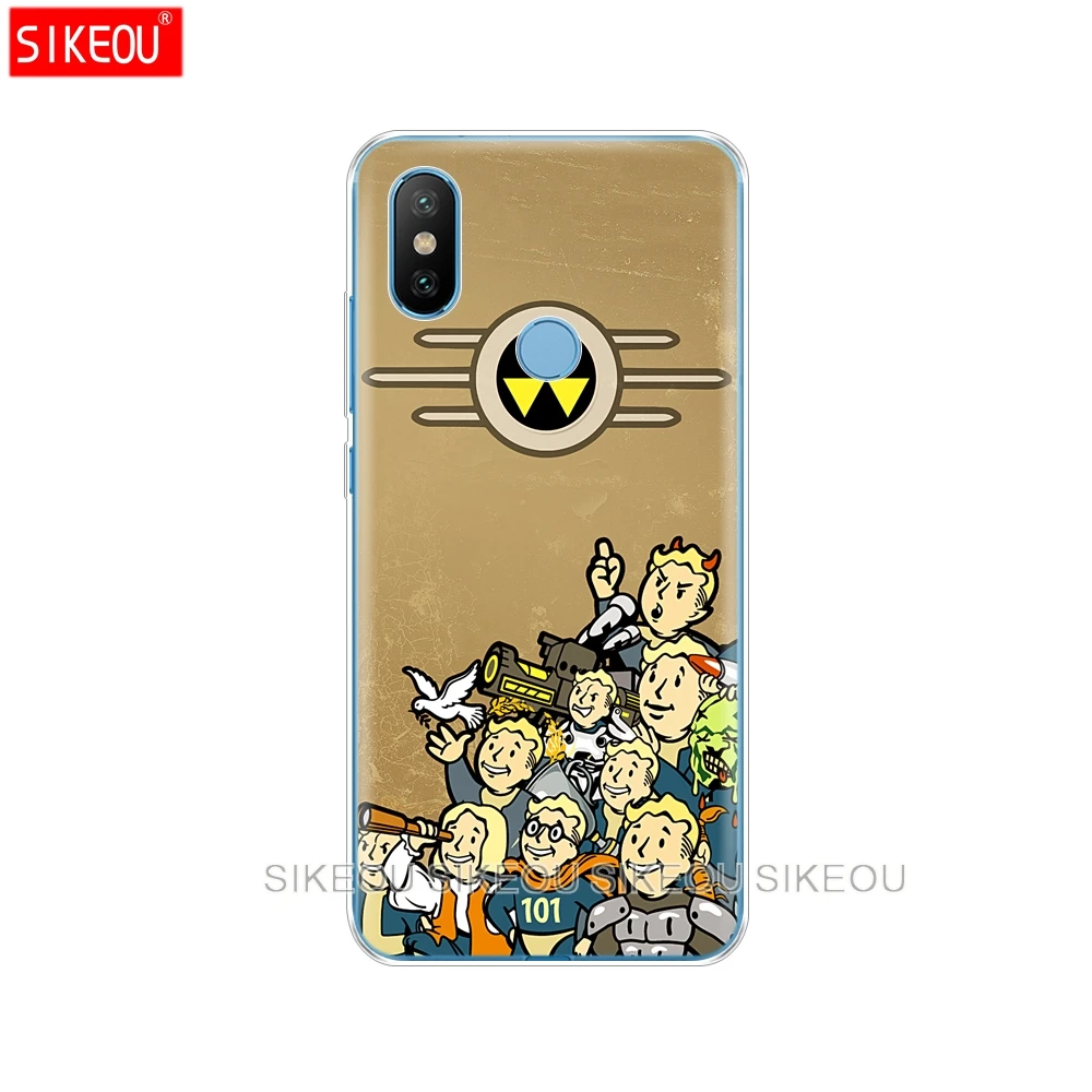 Силиконовый чехол для Xiaomi Mi 8 8SE A1 A2 5 5S 5X 6 Mi5 MI6 NOTE 3 MAX Mix 2 2S Black Isle Studio game Fallout|Бамперы| |