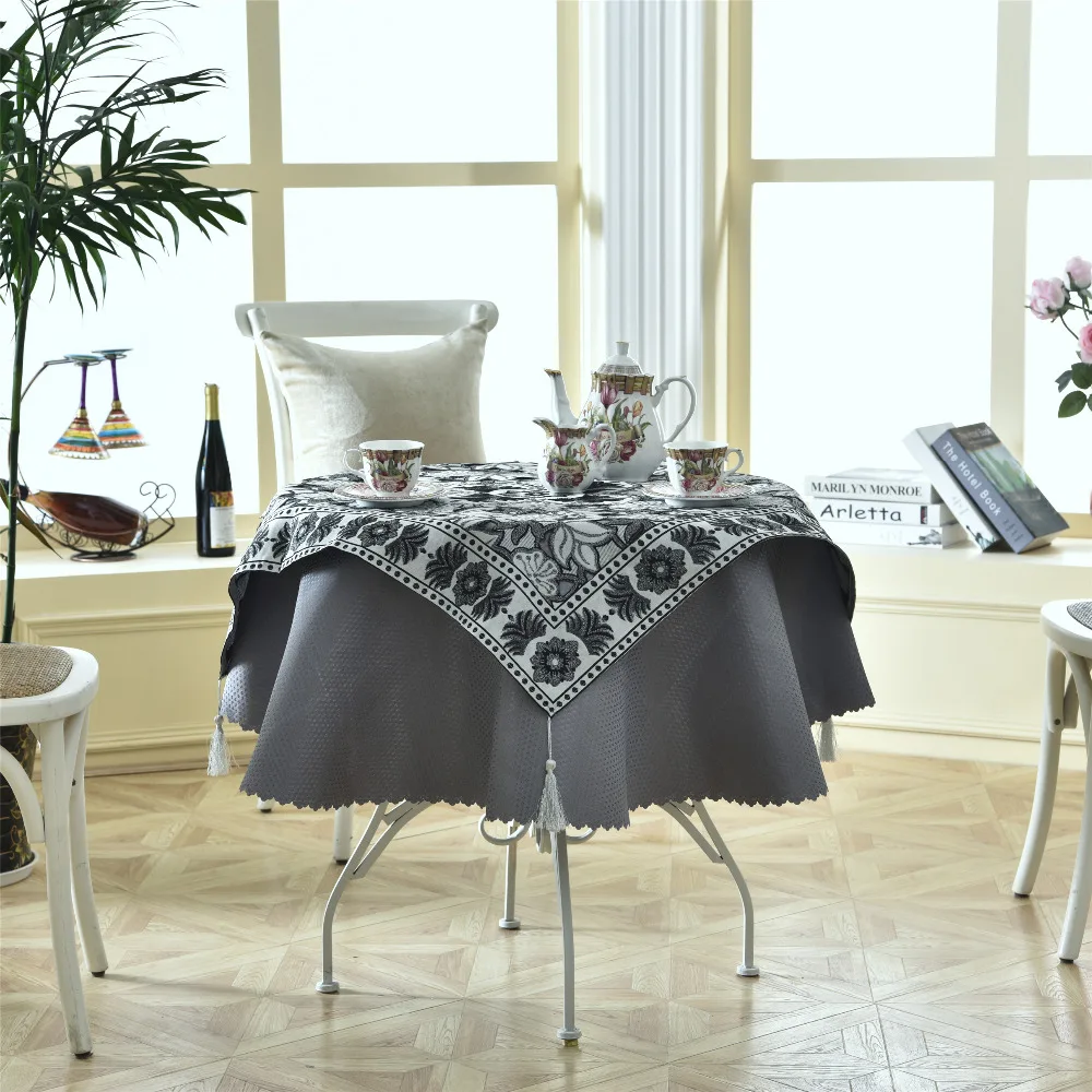 Фото Новейшая модель 2 шт./компл. Круглый 140 см роскошный Enbroidery модное элегантное Новейшая модель 2 шт./компл. Круглый 140 см роскошный Enbroidery модное элегантное