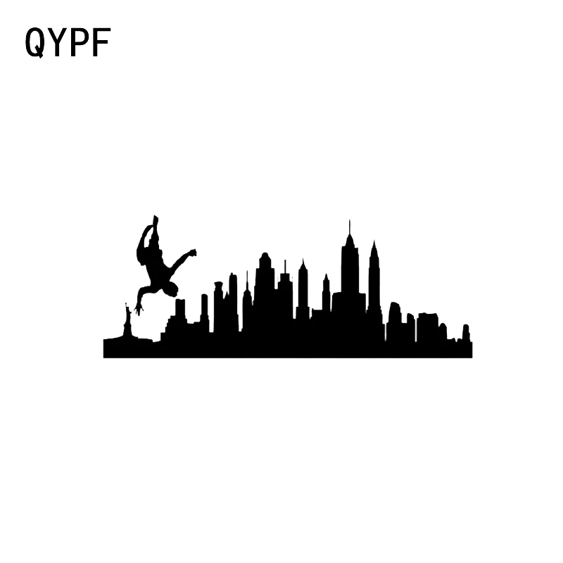 

QYPF 16.7*6.5 Fashion Aerobic Exercise Parkour Sports Decor Car Sticker Vinyl Silhouette Extreme Movement C16-2287